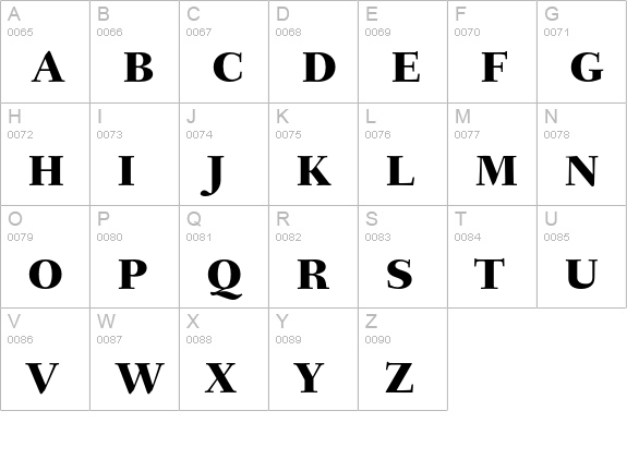 Fairfield LH 85 Heavy uppercase A-Z preview
