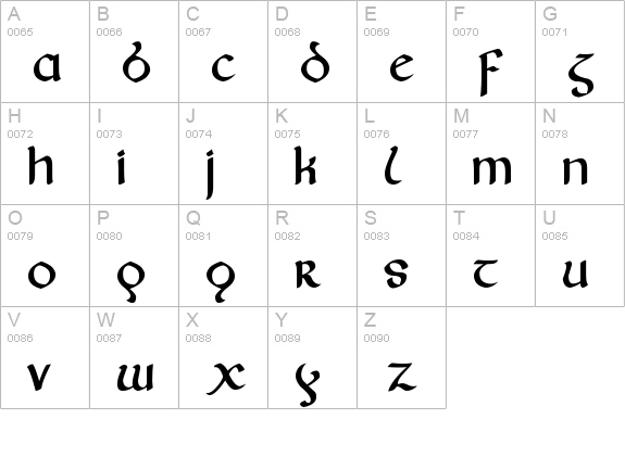 Fairies uppercase A-Z preview
