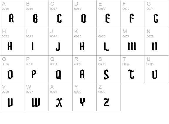 FairyTaleJF uppercase A-Z preview