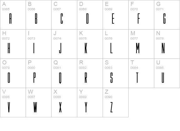 Fake Plastic uppercase A-Z preview