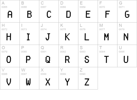 FakeReceipt uppercase A-Z preview