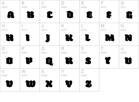 Fakir Display Black uppercase A-Z preview
