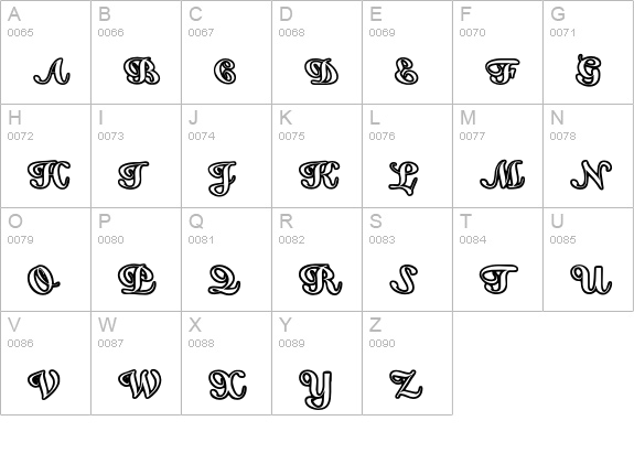 False-Negative uppercase A-Z preview