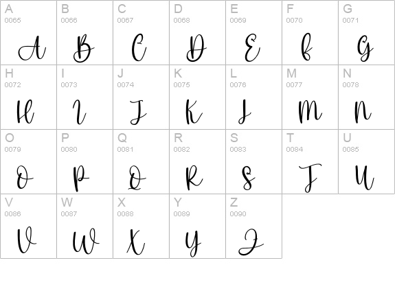 Family Rainbow uppercase A-Z preview