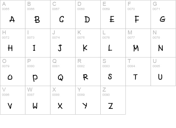 Fancy Footwork uppercase A-Z preview
