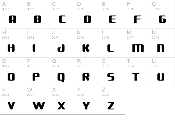 FANTASTIC FOUR MOVIE uppercase A-Z preview