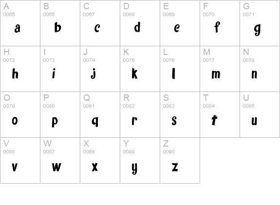 FantasticFont uppercase A-Z preview