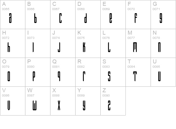 Fantazija uppercase A-Z preview