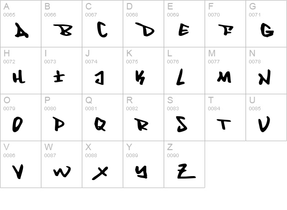 Fantom Expanded uppercase A-Z preview
