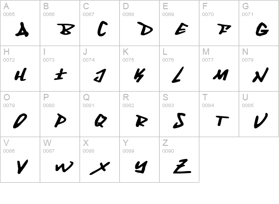 Fantom Expanded Italic uppercase A-Z preview