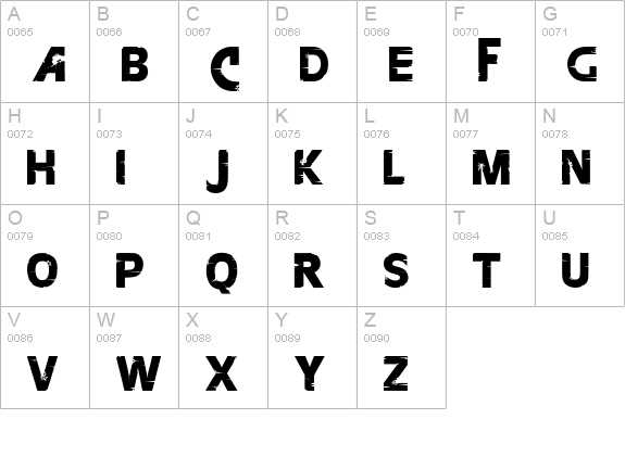 FarCry ExtraBold uppercase A-Z preview