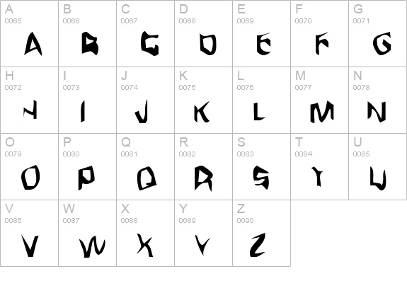 Fargas uppercase A-Z preview
