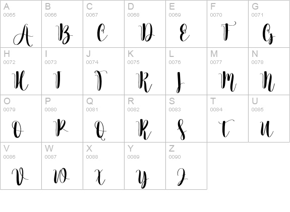 Farmhouse uppercase A-Z preview