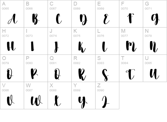 Farmhouse2 uppercase A-Z preview