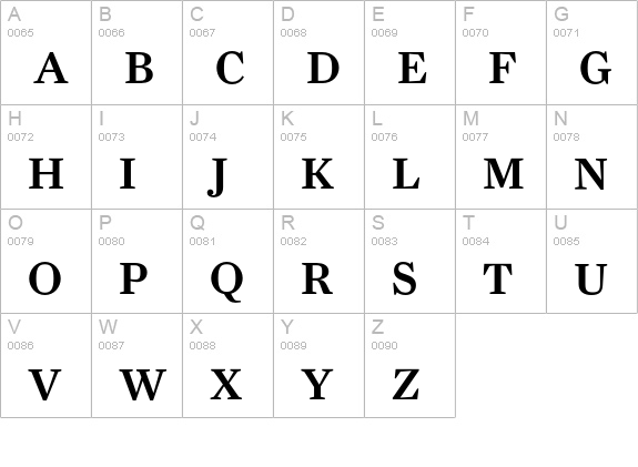 FarnhamDisplay-Medium uppercase A-Z preview