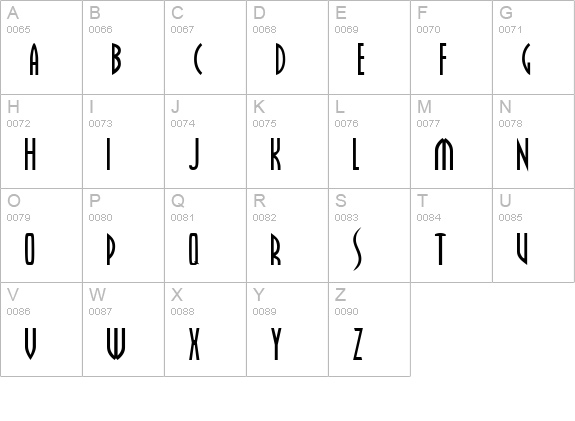 Farscape 1 uppercase A-Z preview