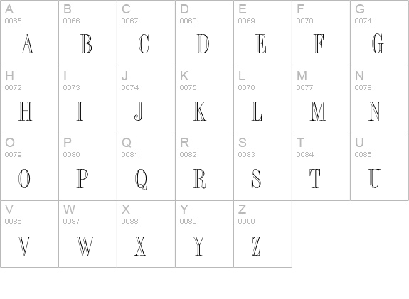 Fashion Engraved Std uppercase A-Z preview
