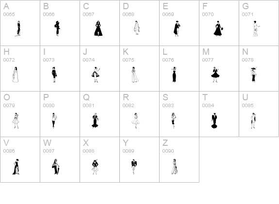 Fashion Ladies uppercase A-Z preview