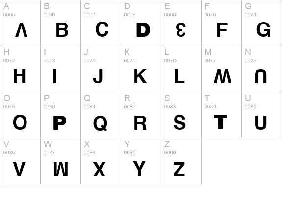 Fast Food Clean uppercase A-Z preview