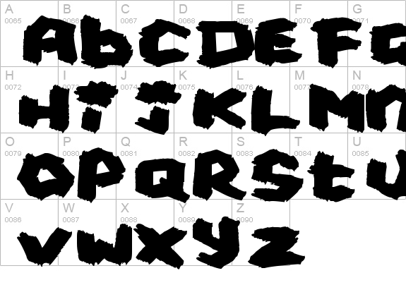 Fat Brush
 uppercase A-Z preview