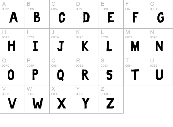 Fat Free Solid uppercase A-Z preview