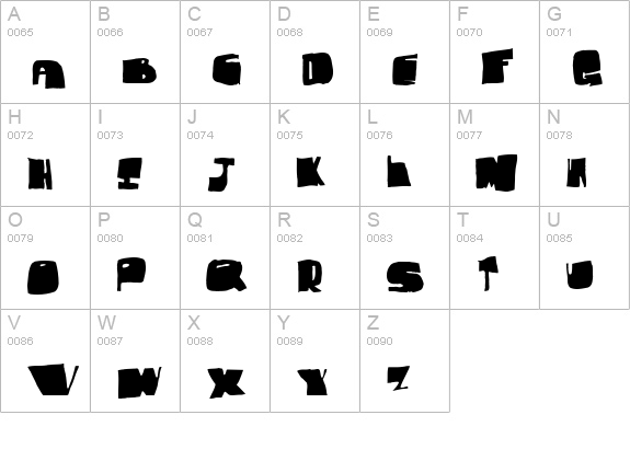 Fat Sam uppercase A-Z preview