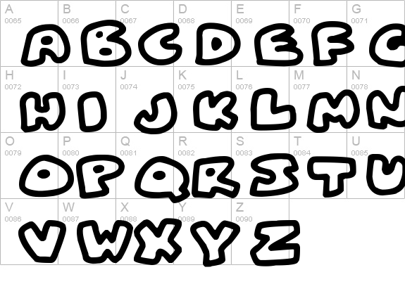 Fat Wobble
 uppercase A-Z preview