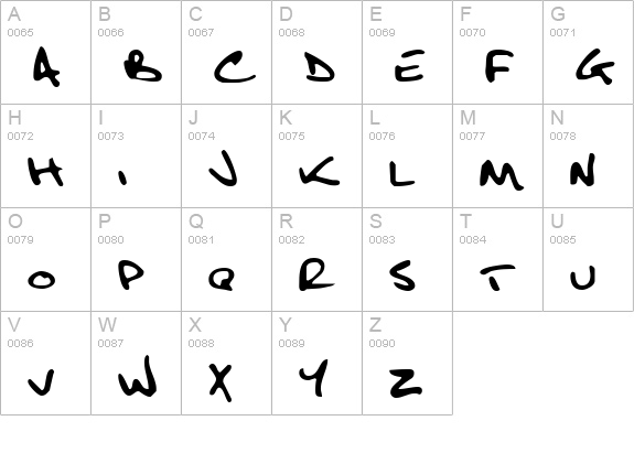 Fatboy Slim BLTC (BRK) uppercase A-Z preview