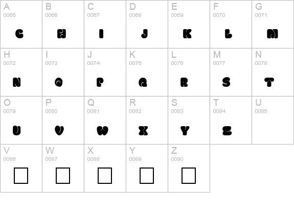 FATSOcaps uppercase A-Z preview