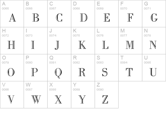 Faust uppercase A-Z preview