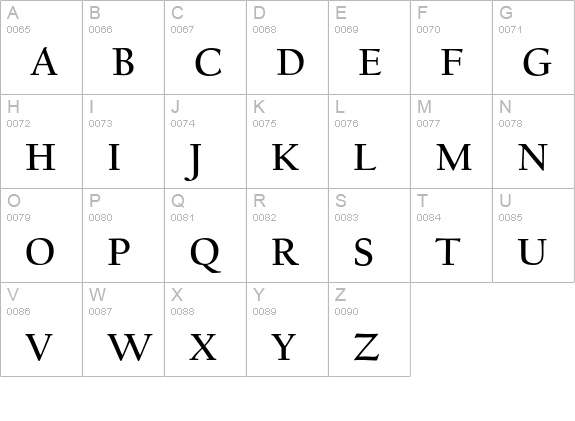 FBCalifornian-Bold uppercase A-Z preview