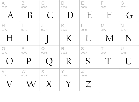 FBCalifornian-Expert uppercase A-Z preview