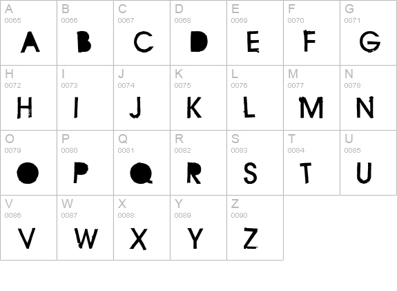 FD Stenciluxe uppercase A-Z preview
