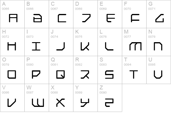 Federapolis uppercase A-Z preview