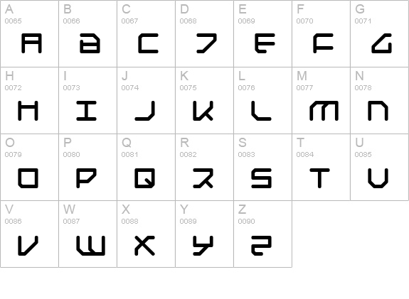 Federapolis Bold uppercase A-Z preview