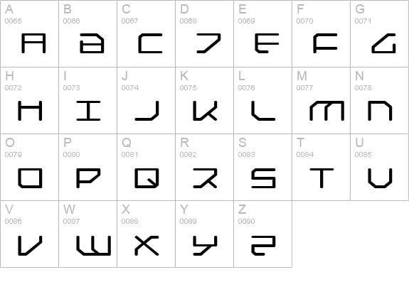 Federapolis Expanded uppercase A-Z preview