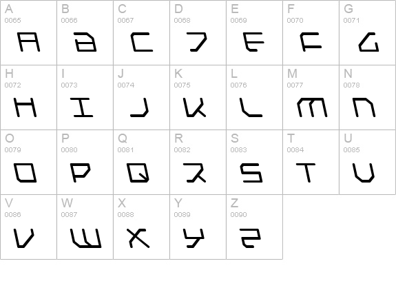Federapolis Leftalic uppercase A-Z preview