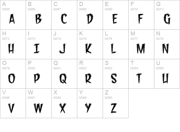 Feedback BB uppercase A-Z preview