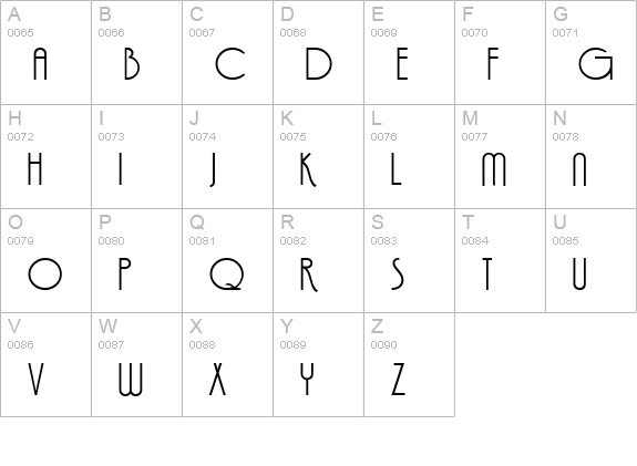 Feena Casual uppercase A-Z preview
