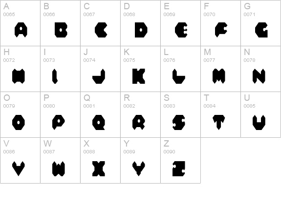 Feldercarb Condensed uppercase A-Z preview