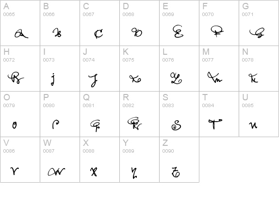 Feltrinelli uppercase A-Z preview