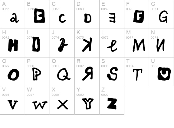 felu uppercase A-Z preview