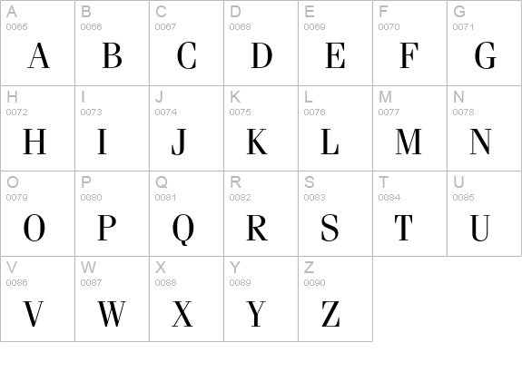 Fenice* Regular uppercase A-Z preview