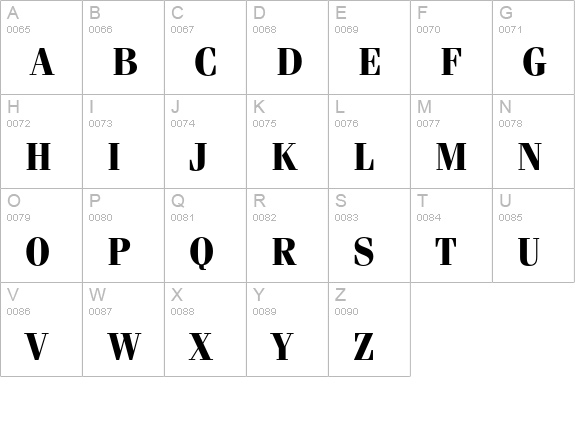 FeniceEF-Bold uppercase A-Z preview