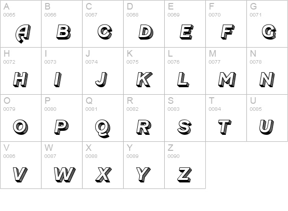 Fenwick Olden uppercase A-Z preview