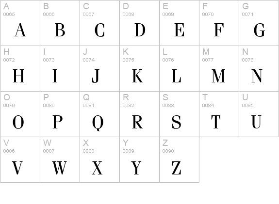 Ferrara-Osf-Regular uppercase A-Z preview