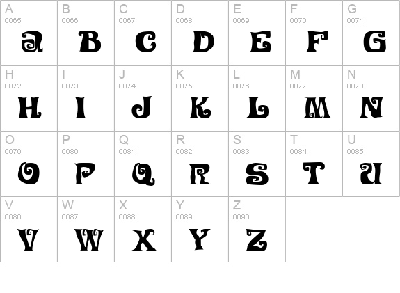 Festival Nights JL uppercase A-Z preview