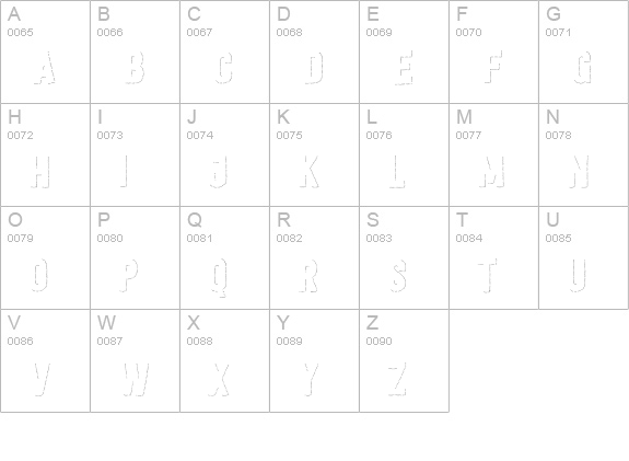 Festivo LC Dots uppercase A-Z preview