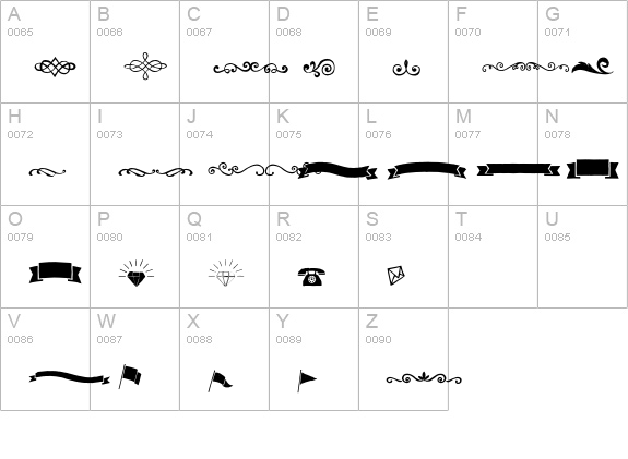 Festivo LC Extras uppercase A-Z preview