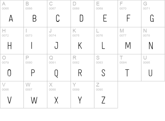 Festivo LC Mini uppercase A-Z preview
